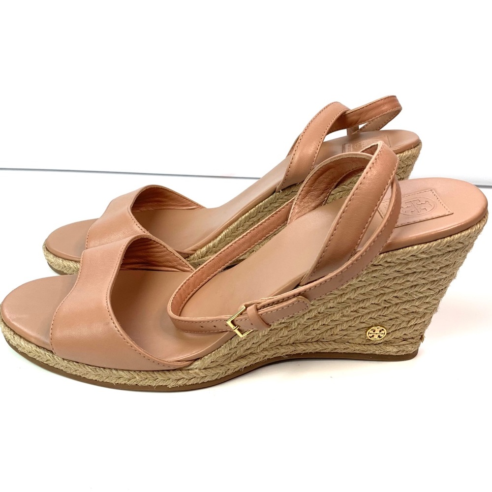 NEW Tory Burch Landon Espadrille Wedges - Picture 6 of 8